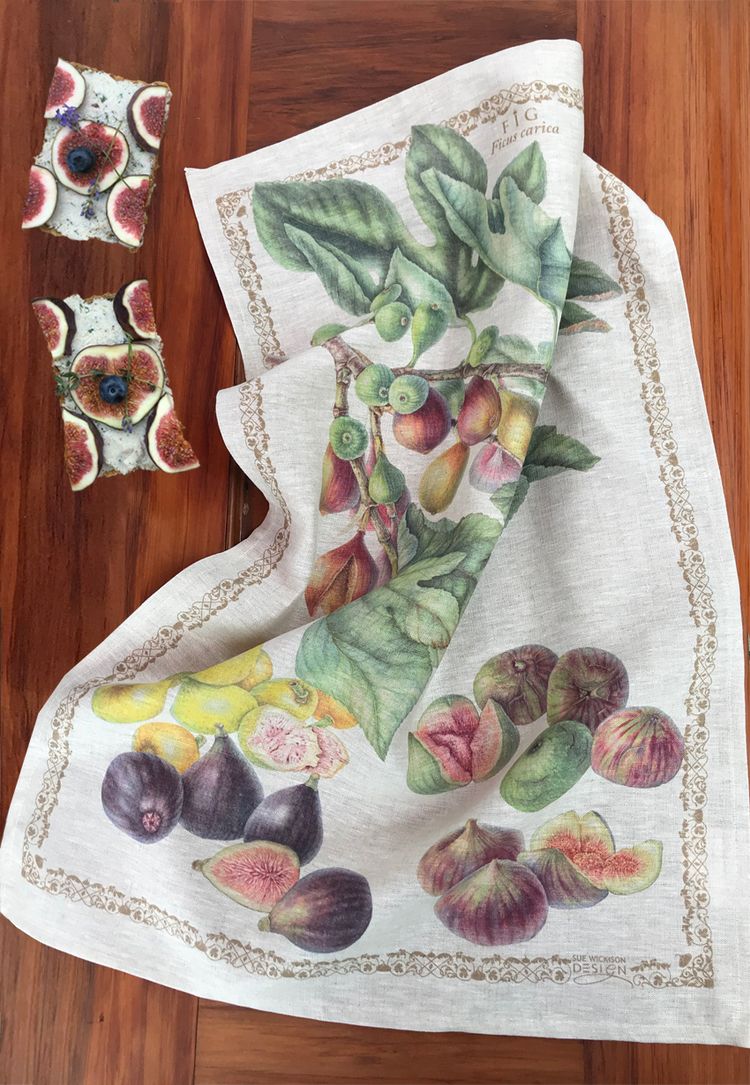 Tea Towel Figs - Linen