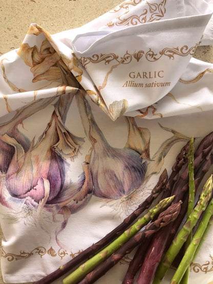 Tea Towel Garlic - Cotton