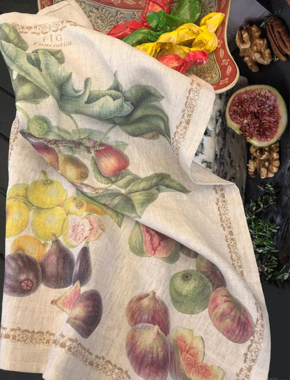 Tea Towel Figs - Linen