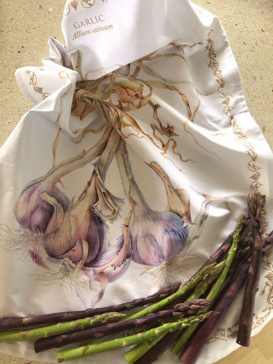 Tea Towel Garlic - Cotton