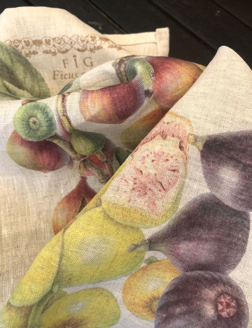 Tea Towel Figs - Linen