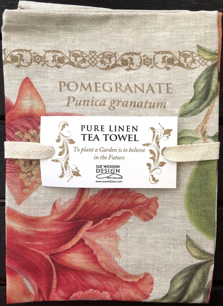 Tea Towel Pomegranate - Linen