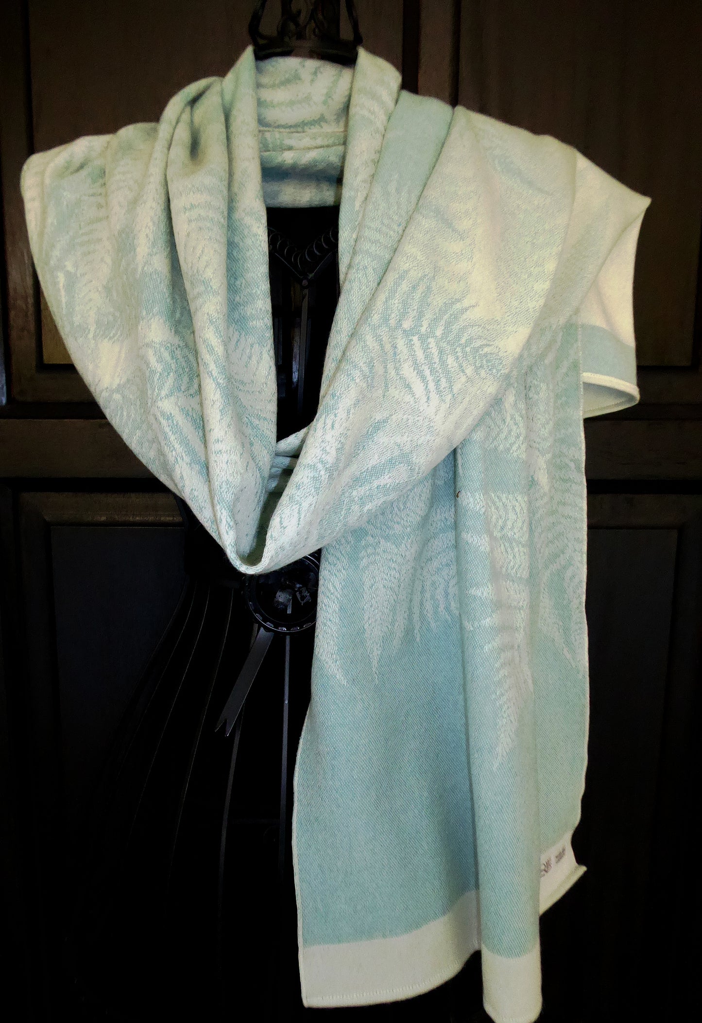 Wool Scarf Aqua