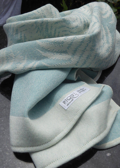 Wool Scarf Aqua