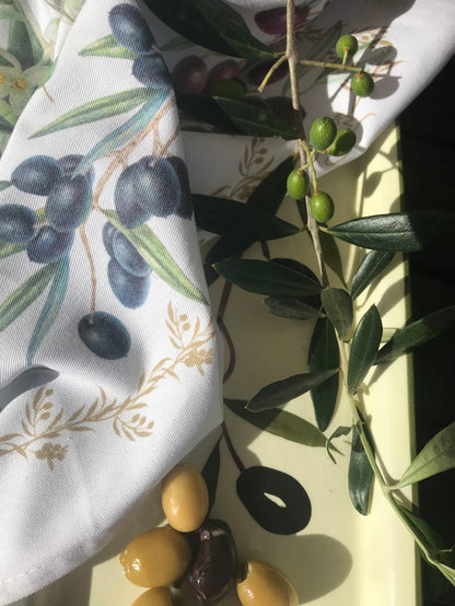 Tea Towel Olives - Cotton