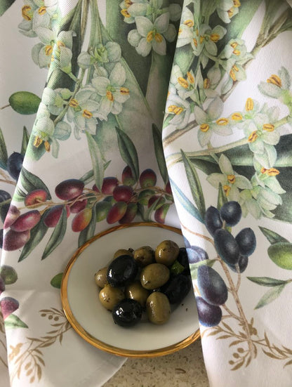 Tea Towel Olives - Cotton