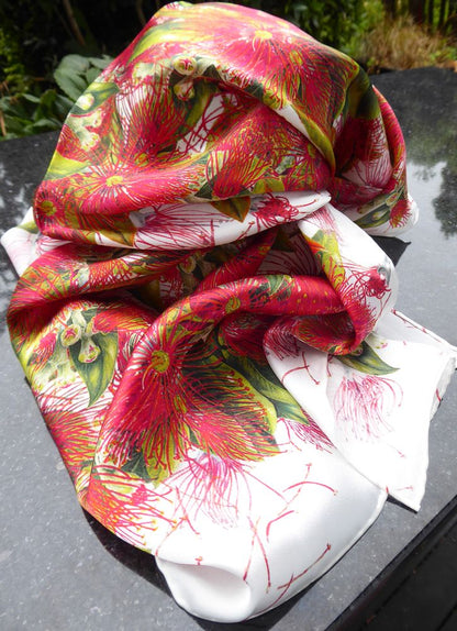 Silk Scarf Pohutukawa