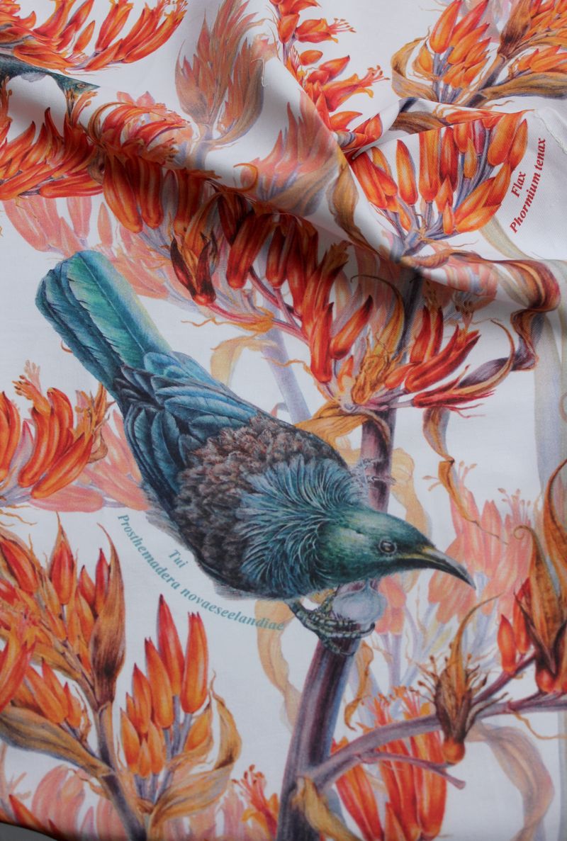 Tea Towel Colourful Tui - Cotton