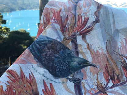 Tea Towel Colourful Tui - Linen